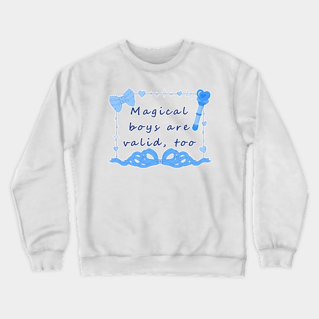 Magical Boys - Blue Crewneck Sweatshirt by Rainy Day Dreams